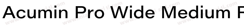 Acumin Pro Wide Medium Regular字体转换